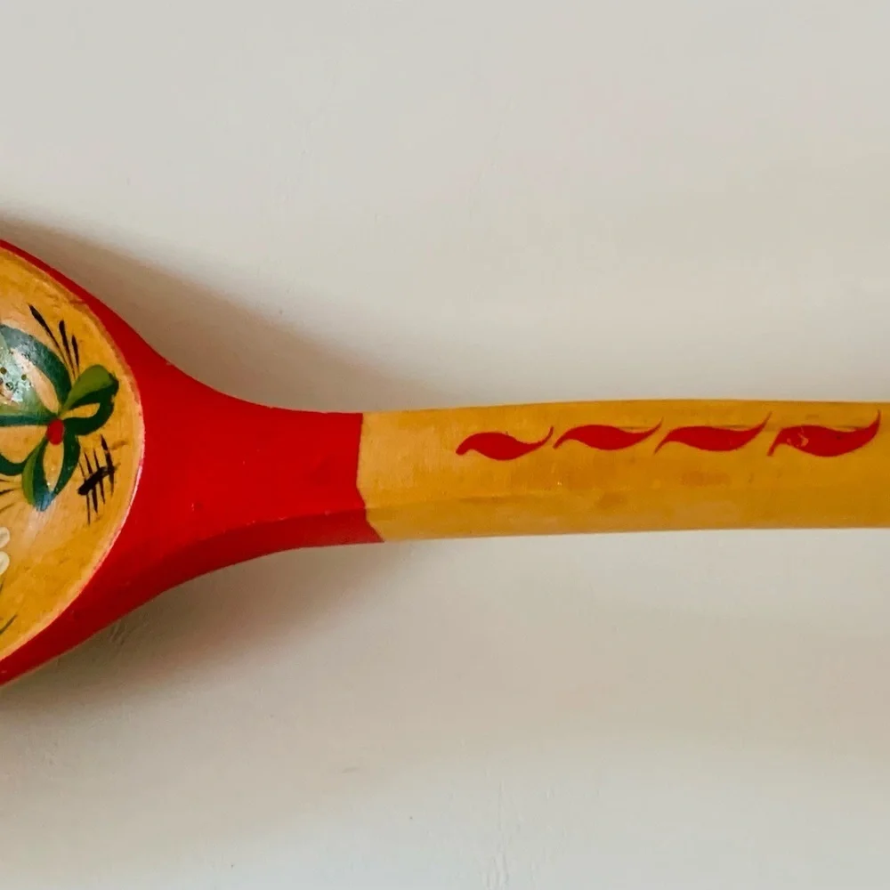 Russian handcrafted wooden spoon